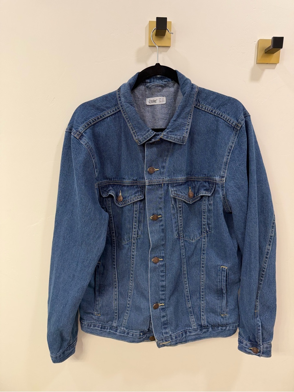 Classic Blue Denim Jacket Oversized